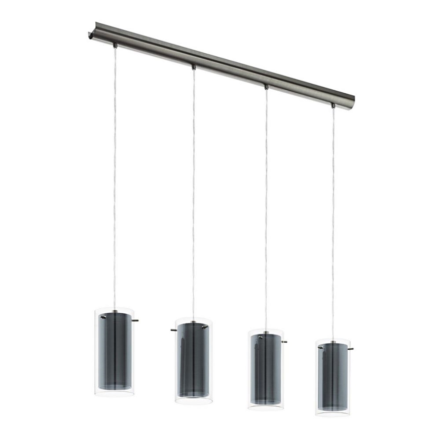 Eglo 99287 - Lestenec na kablu PINTO TEKSTIL 4xE27/16W/230V