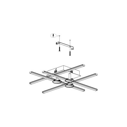 Eglo - LED Stropna svetilka LED/5,2W/230V