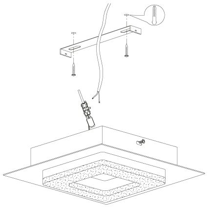 Eglo - LED Stropna svetilka 4xLED/4W/230V