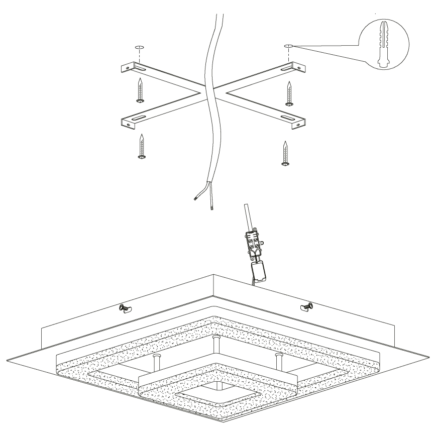 Eglo - LED Stropna svetilka LED/12W/230V
