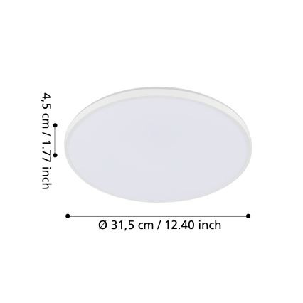 Eglo - LED Stropna svetilka LED/18W/230V