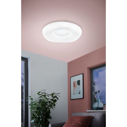 Eglo - LED Zatemnitvena stropna svetilka LED/18W/230V + Daljinski upravljalnik