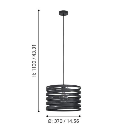 Eglo - Lestenec na vrvici 1xE27/40W/230V