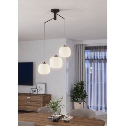Eglo - Lestenec na vrvici 3xE27/40W/230V