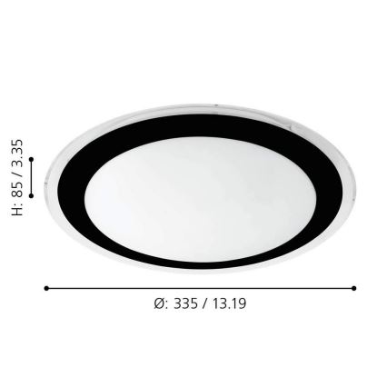 Eglo - LED Stropna svetilka LED/18W/230V