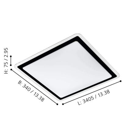 Eglo - LED Stropna svetilka LED/24W/230V