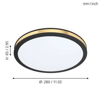 Eglo - LED Stropna svetilka LED/11W/230V