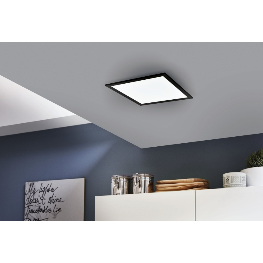 Eglo - LED RGB stropna svetilka SALOBRENA-C z možnostjo zatemnitve LED/16W/230V 30x30 cm + daljinski upravljalnik