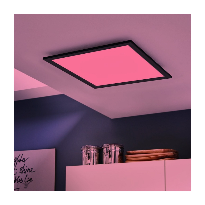Eglo - LED RGBW Zatemnitvena stropna svetilka SALOBRENA-C LED/20W/230V + Daljinski upravljalnik