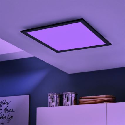 Eglo - LED RGBW Zatemnitvena stropna svetilka SALOBRENA-C LED/20W/230V + Daljinski upravljalnik