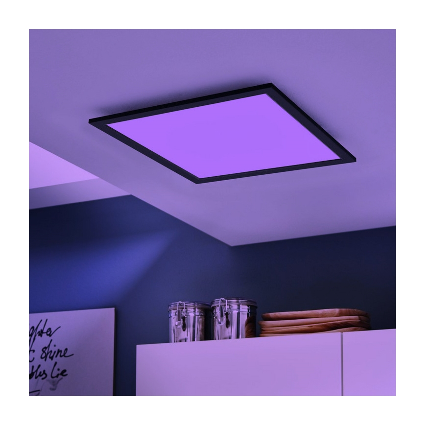 Eglo - LED RGBW Zatemnitvena stropna svetilka SALOBRENA-C LED/20W/230V + Daljinski upravljalnik