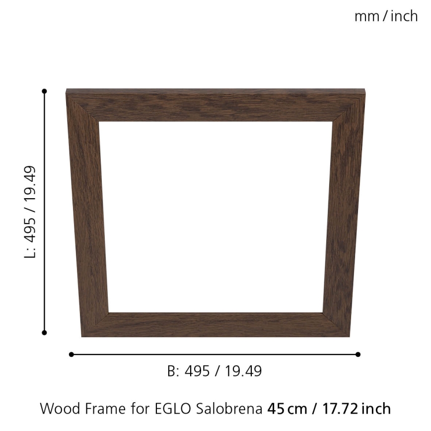 Eglo - Okvir za svetilko SALOBRENA 450x450 mm