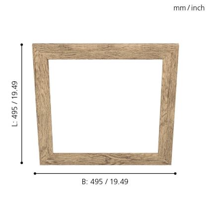 Eglo - Okvir za svetilko SALOBRENA 450x450 mm