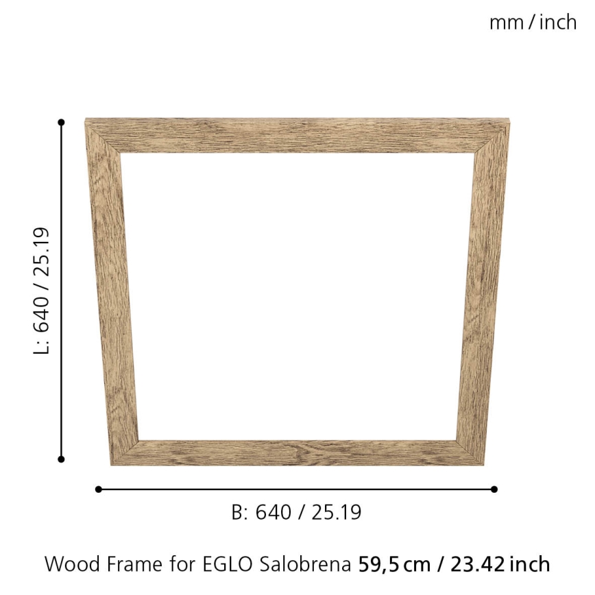 Eglo - Okvir za svetilko SALOBRENA 595x595 mm