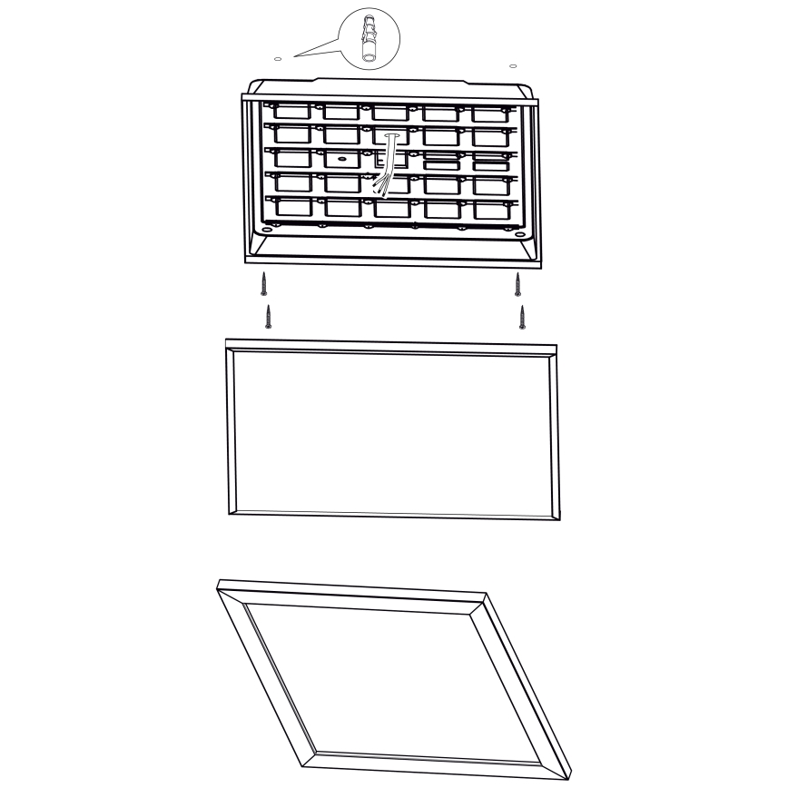 Eglo - LED Stropna svetilka LED/32W/230V 645x645 mm