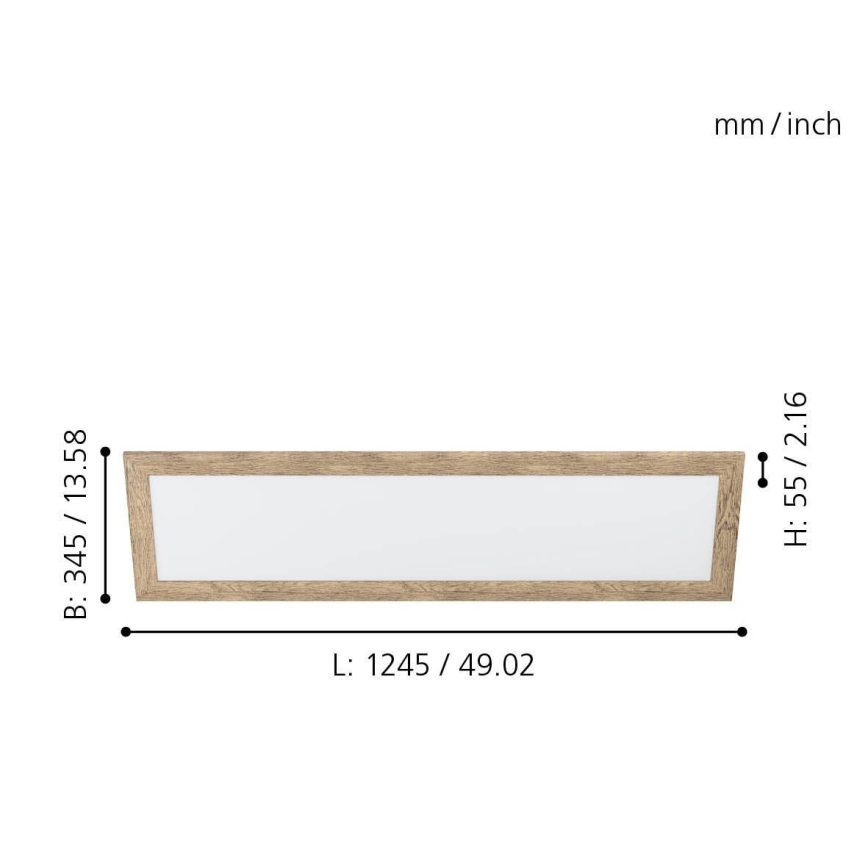 Eglo - LED stropna svetilka LED/32W/230V 345x1245 mm
