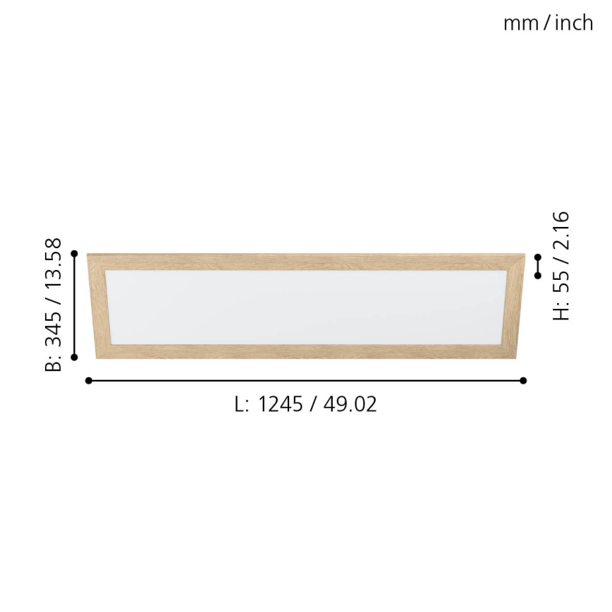 Eglo - LED Stropna svetilka LED/32W/230V 345x1245 mm