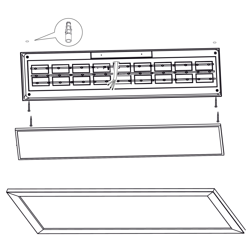 Eglo - LED Stropna svetilka LED/32W/230V 345x1245 mm