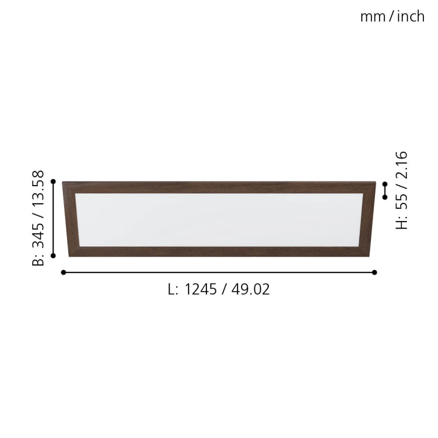 Eglo - LED Stropna svetilka LED/32W/230V 345x1245 mm