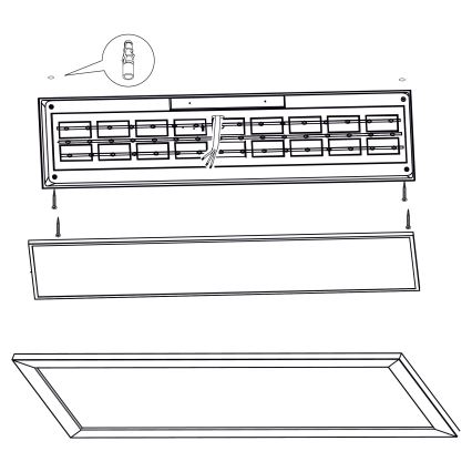 Eglo - LED Stropna svetilka LED/32W/230V 345x1245 mm
