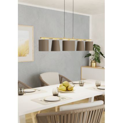 Eglo 99487 - Lestenec na kablu ALMEIDA 5xE14/40W/230V