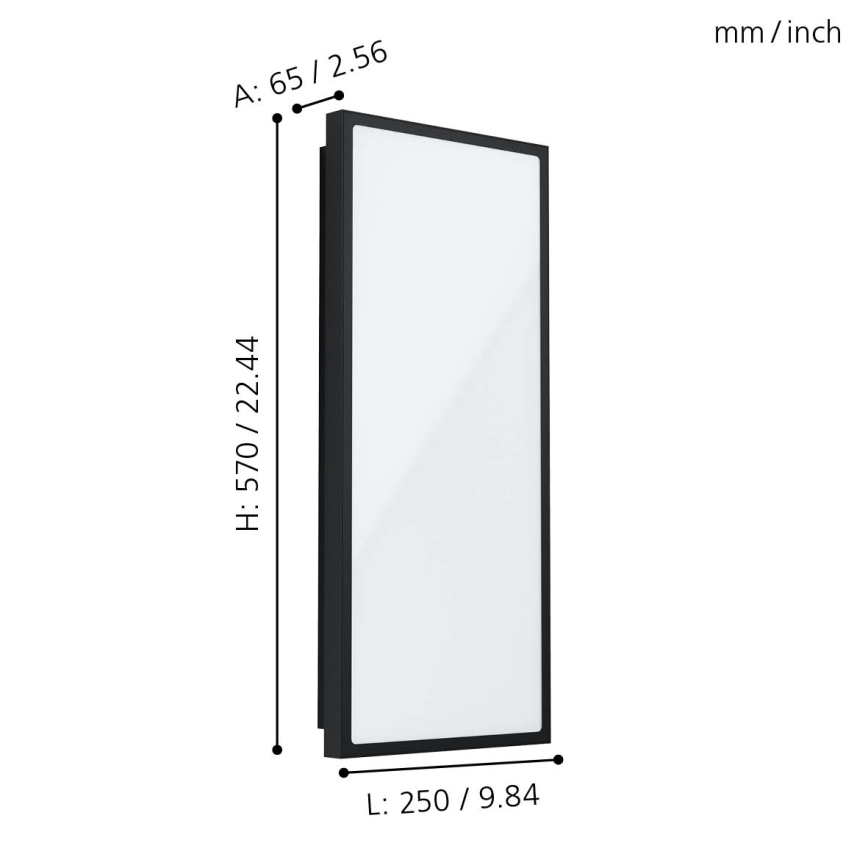 Eglo - LED Zunanja stenska svetilka LED/18,5W/230V IP44