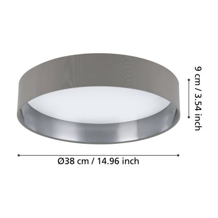 Eglo - LED Stropna svetilka LED/24W/230V