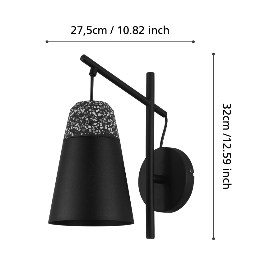 Eglo 99546 - Stensko svetilo CANTERRAS 1xE27/40W/230V