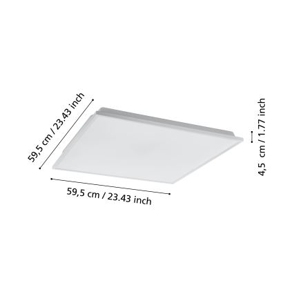 Eglo - LED Zatemnitvena stropna svetilka LED/31,8W/230V 2700-6500K ZigBee