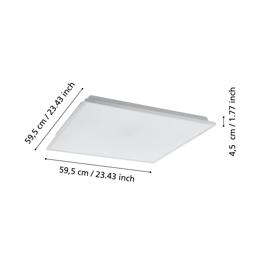 Eglo - LED Zatemnitvena stropna svetilka LED/31,8W/230V 2700-6500K ZigBee