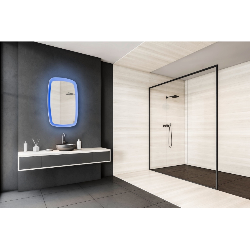 Eglo 99588 - LED RGBW zatemnljivo kopalniško ogledalo z osvetlitvijo 20W/230V IP44