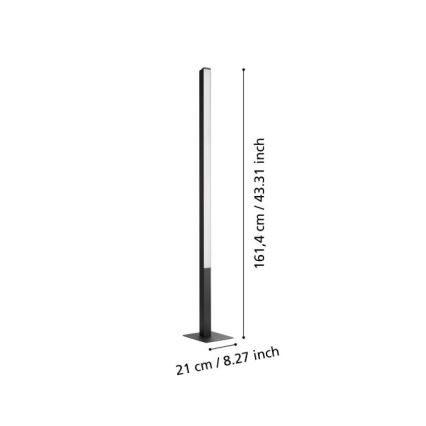 Eglo - LED RGBW Zatemnitvena talna svetilka LED/35W/230V 2700-6500K ZigBee