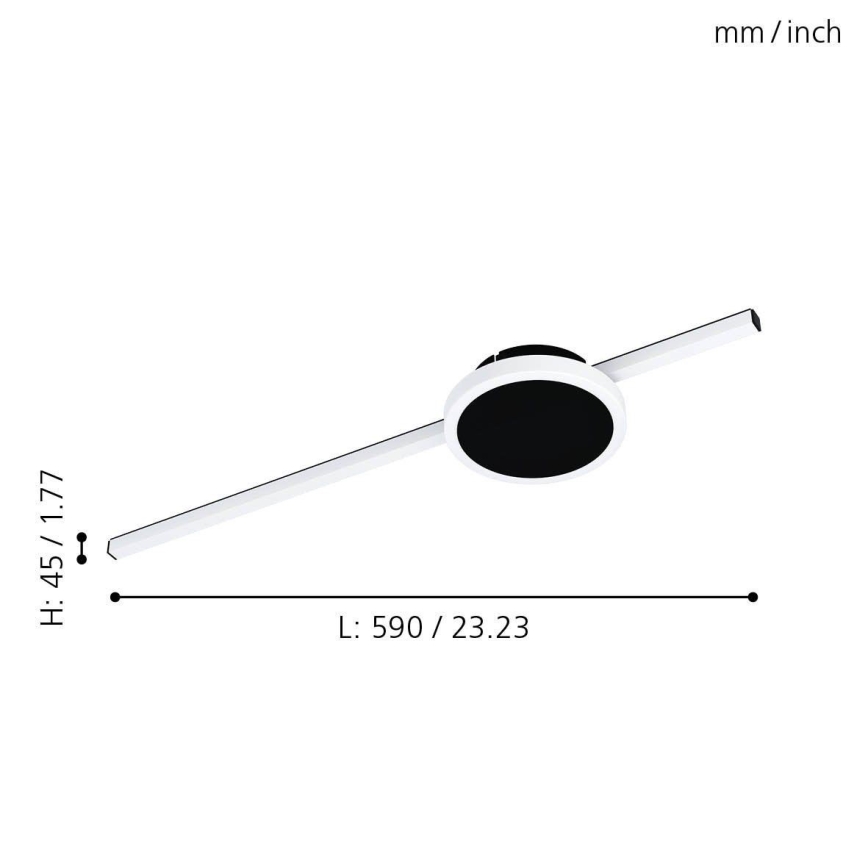 Eglo - LED Stropna svetilka 1xLED/6,3W/230V + 1xLED/5,4W