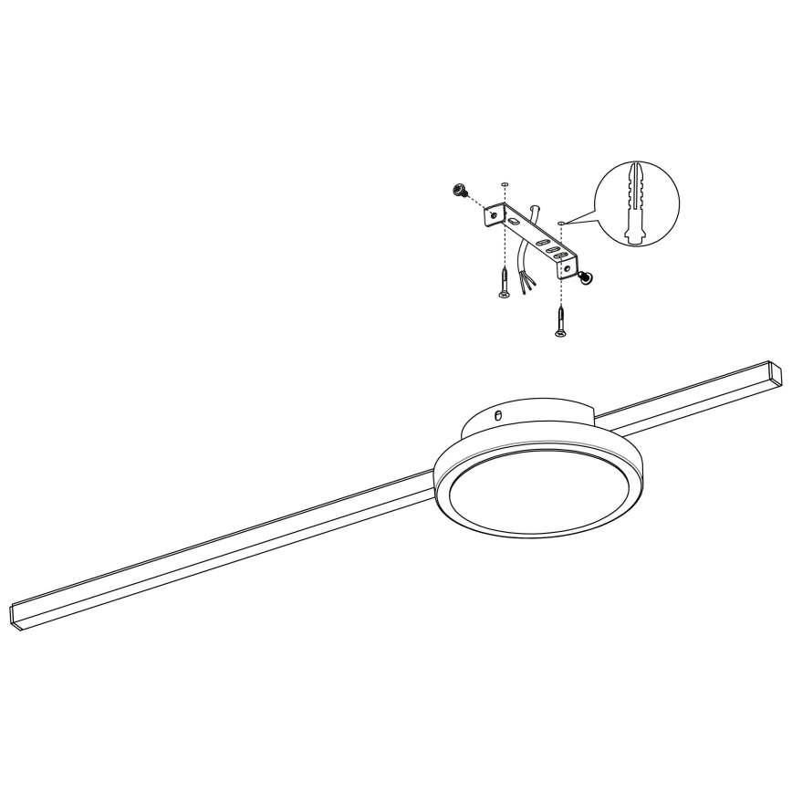 Eglo - LED Stropna svetilka 1xLED/6,3W/230V + 1xLED/5,4W
