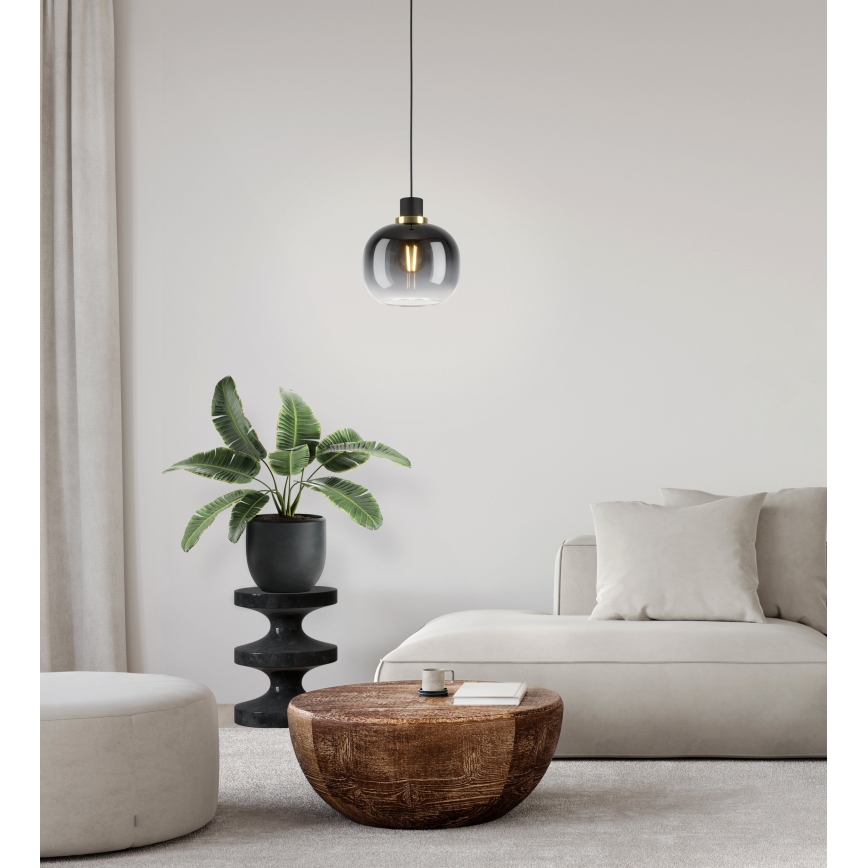 Eglo - Lestenec na vrvici 1xE27/40W/230V siva
