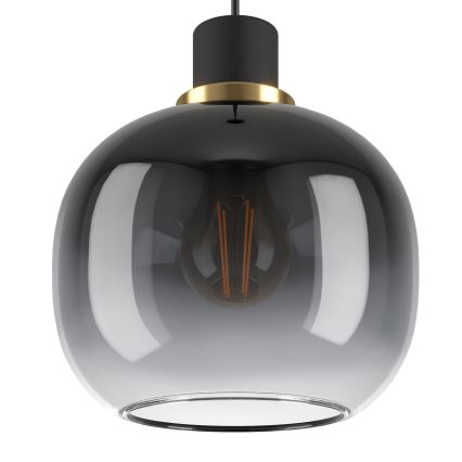 Eglo - Lestenec na vrvici 3xE27/40W/230V siva