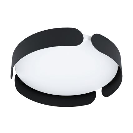 Eglo - LED stropna svetilka LED/20W/230V premer 37 cm črna