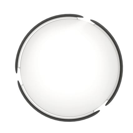 Eglo - LED stropna svetilka LED/20W/230V premer 37 cm črna
