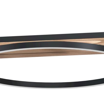 Eglo - LED zatemnljiv lestenec na kablu 2xLED/12,5W/230V+LED/15,5W 3000K rjava/črna