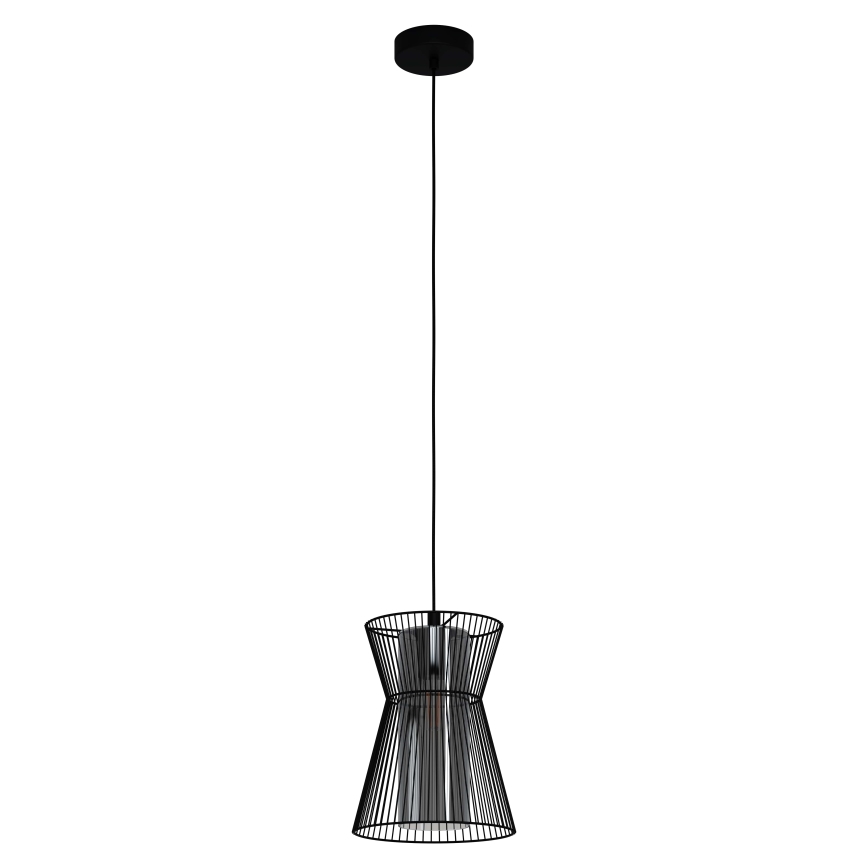 Eglo - Lestenec na vrvici 1xE27/40W/230V črn