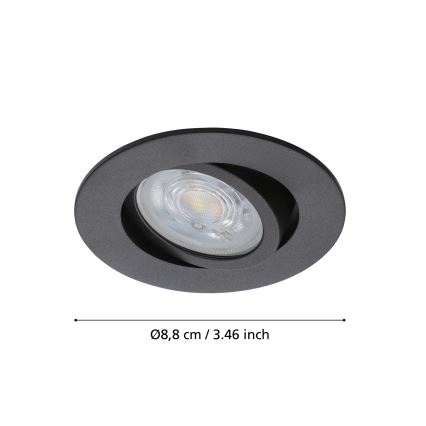 Eglo - LED RGBW Zatemnitvena vgradna svetilka LED/5W/230V 2700-6500K ZigBee