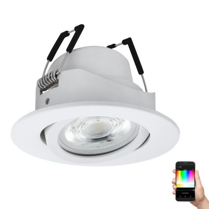 Eglo - LED RGBW Zatemnitvena vgradna svetilka LED/5W/230V ZigBee