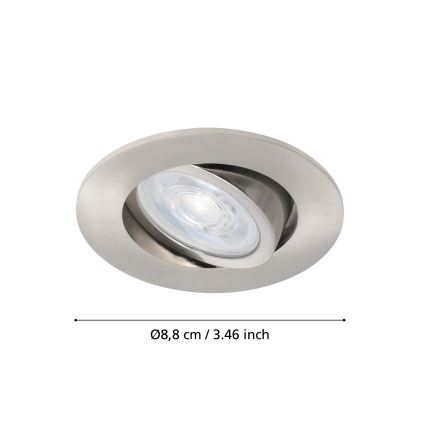 Eglo - LED RGBW Zatemnitvena vgradna svetilka LED/5W/230V ZigBee
