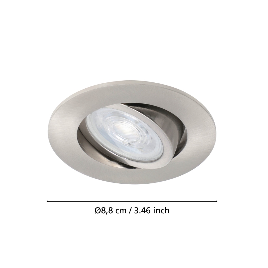 Eglo - LED RGBW Zatemnitvena vgradna svetilka LED/5W/230V ZigBee