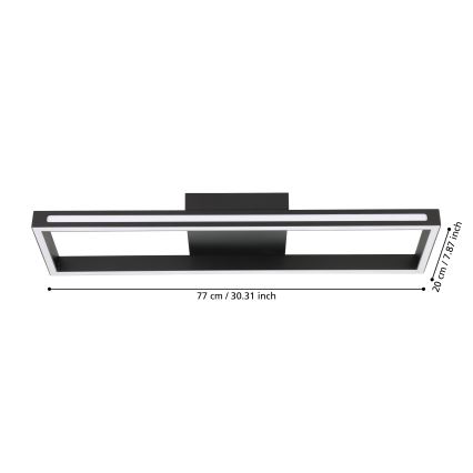 Eglo - LED Zatemnitvena stropna svetilka LED/21W/230V 2700-6500K