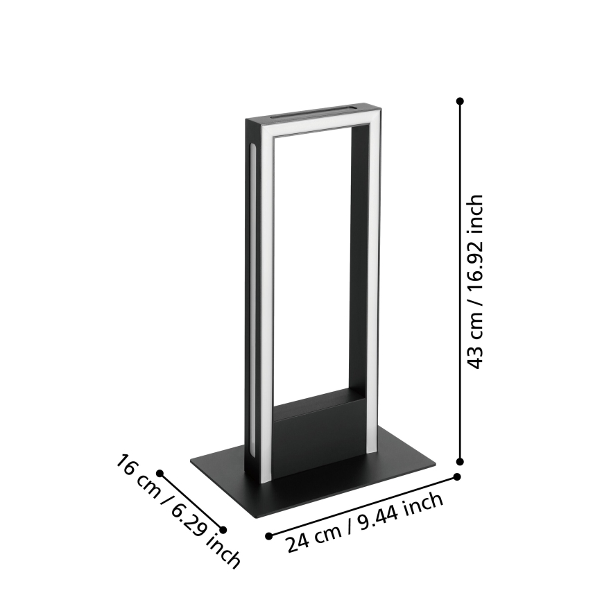 Eglo - LED Zatemnitvena namizna svetilka LED/16W/230V 2700-6500K