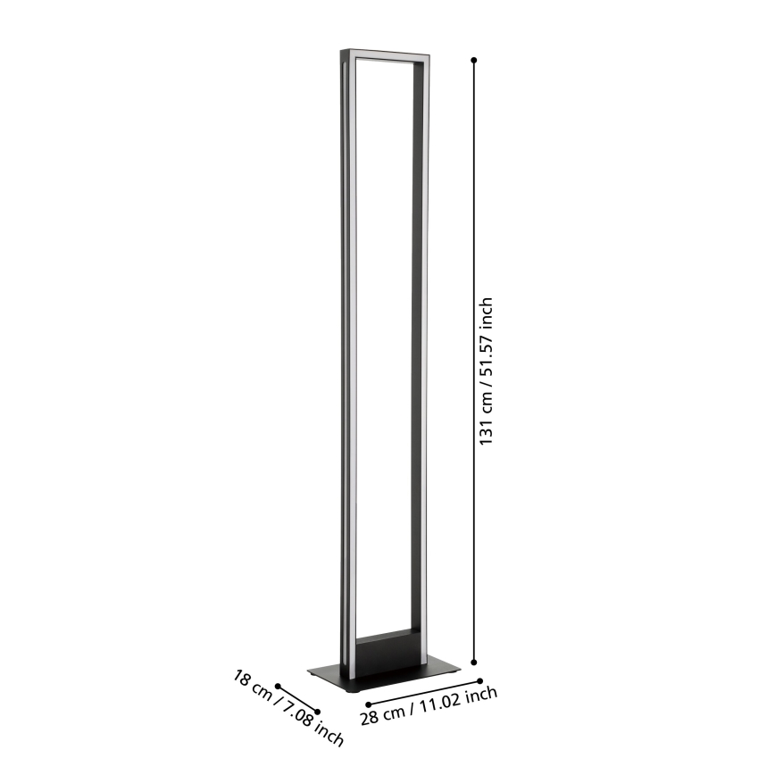 Eglo - LED Zatemnitvena talna svetilka LED/33W/230V 2700-6500K