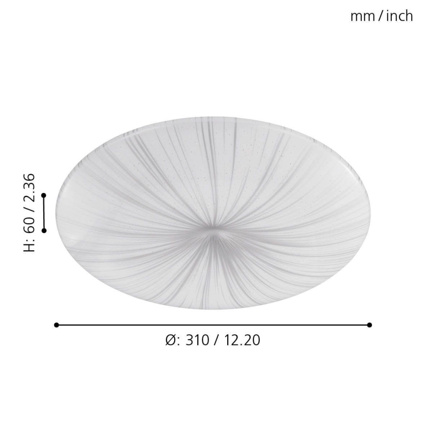 Eglo - LED Stropna svetilka LED/10W/230V