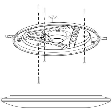 Eglo - LED Stropna svetilka LED/10W/230V