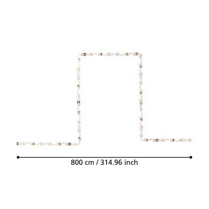 Eglo - LED Trak 8m LED/43,2W/24/230V 3000K